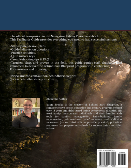 Facilitator Guide for Navigating Life in Prison workbook